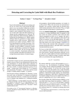 Detecting and Correcting for Label Shift with Black Box Predictors