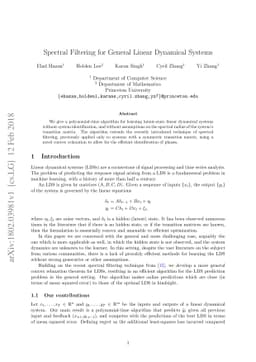 Spectral Filtering for General Linear Dynamical Systems