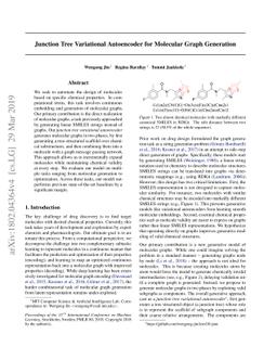 Junction Tree Variational Autoencoder for Molecular Graph Generation