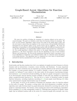 Graph-Based Ascent Algorithms for Function Maximization