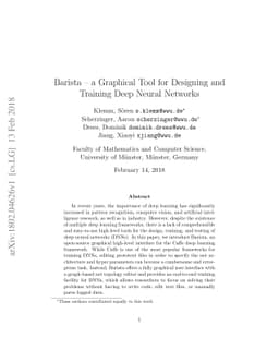 Barista - a Graphical Tool for Designing and Training Deep Neural
  Networks