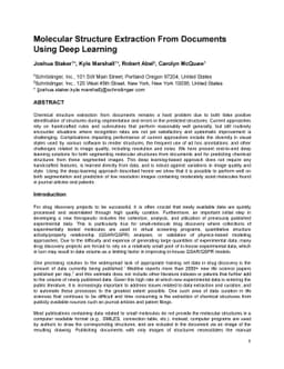 Molecular Structure Extraction From Documents Using Deep Learning