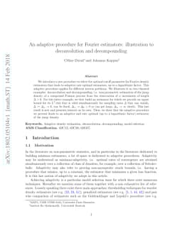 An adaptive procedure for Fourier estimators: illustration to
  deconvolution and decompounding