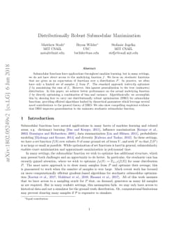 Distributionally Robust Submodular Maximization