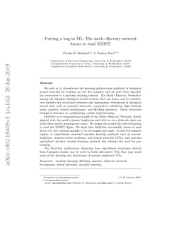 Putting a bug in ML: The moth olfactory network learns to read MNIST