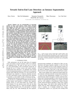 Towards End-to-End Lane Detection: an Instance Segmentation Approach