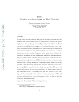 ISEC: Iterative over-Segmentation via Edge Clustering