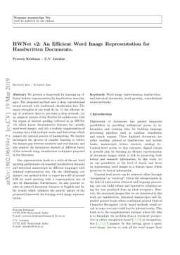 HWNet v2: An Efficient Word Image Representation for Handwritten
  Documents