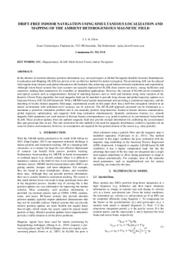 Drift-Free Indoor Navigation Using Simultaneous Localization and Mapping
  of the Ambient Heterogeneous Magnetic Field