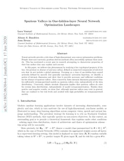 Spurious Valleys in Two-layer Neural Network Optimization Landscapes