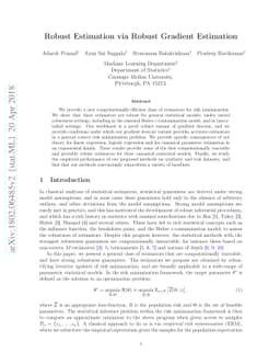 Robust Estimation via Robust Gradient Estimation