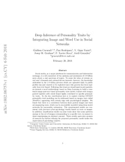 Deep Inference of Personality Traits by Integrating Image and Word Use
  in Social Networks