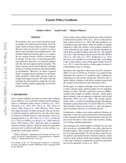 Fourier Policy Gradients