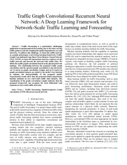 Traffic Graph Convolutional Recurrent Neural Network: A Deep Learning
  Framework for Network-Scale Traffic Learning and Forecasting