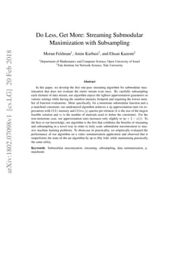 Do Less, Get More: Streaming Submodular Maximization with Subsampling