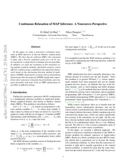 Continuous Relaxation of MAP Inference: A Nonconvex Perspective