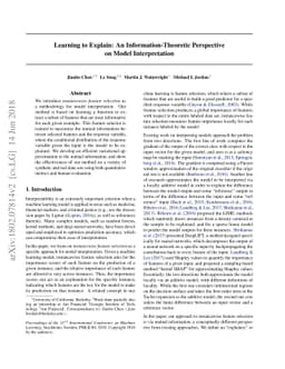 Learning to Explain: An Information-Theoretic Perspective on Model
  Interpretation