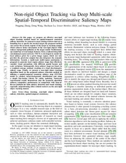 Non-rigid Object Tracking via Deep Multi-scale Spatial-temporal
  Discriminative Saliency Maps