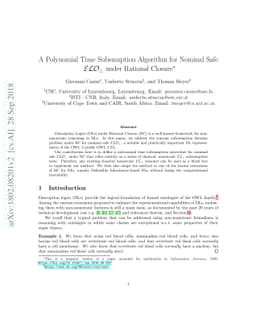 A Polynomial Time Subsumption Algorithm for Nominal Safe
  $\mathcal{ELO}_\bot$ under Rational Closure