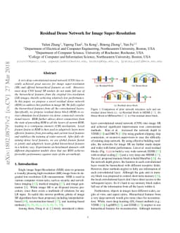 Residual Dense Network for Image Super-Resolution