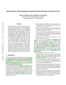 Back to Basics: Benchmarking Canonical Evolution Strategies for Playing
  Atari