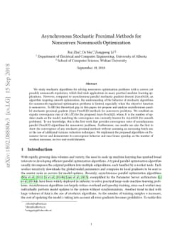 Asynchronous Stochastic Proximal Methods for Nonconvex Nonsmooth
  Optimization