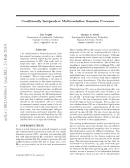 Conditionally Independent Multiresolution Gaussian Processes