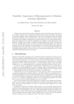 Tunability: Importance of Hyperparameters of Machine Learning Algorithms