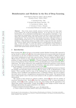 Bioinformatics and Medicine in the Era of Deep Learning