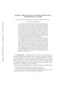 Markov equivalence of marginalized local independence graphs