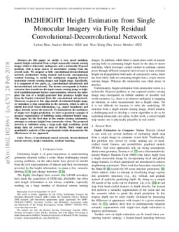 IM2HEIGHT: Height Estimation from Single Monocular Imagery via Fully
  Residual Convolutional-Deconvolutional Network