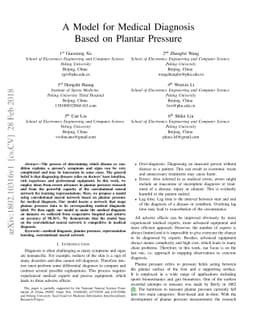 A Model for Medical Diagnosis Based on Plantar Pressure