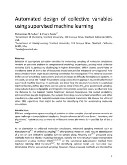 Automated design of collective variables using supervised machine
  learning