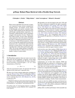 prDeep: Robust Phase Retrieval with a Flexible Deep Network