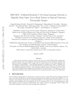 DRUNET: A Dilated-Residual U-Net Deep Learning Network to Digitally
  Stain Optic Nerve Head Tissues in Optical Coherence Tomography Images