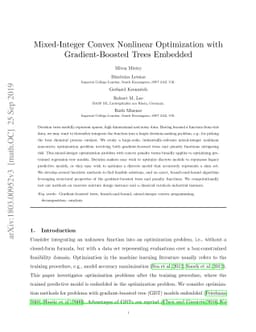 Mixed-Integer Convex Nonlinear Optimization with Gradient-Boosted Trees
  Embedded