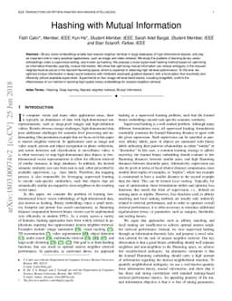 Hashing with Mutual Information