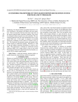 An Ensemble Framework of Voice-Based Emotion Recognition System for
  Films and TV Programs
