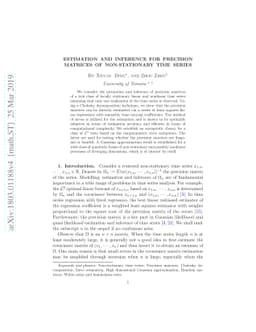 Estimation and inference for precision matrices of non-stationary time
  series
