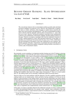 Beyond Greedy Ranking: Slate Optimization via List-CVAE