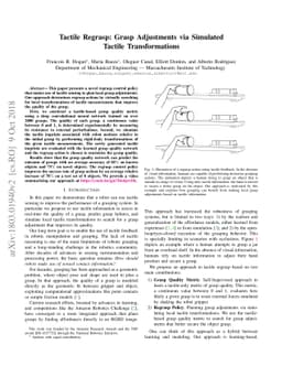 Tactile Regrasp: Grasp Adjustments via Simulated Tactile Transformations