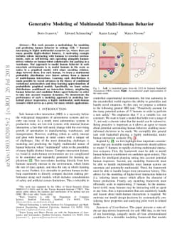Generative Modeling of Multimodal Multi-Human Behavior
