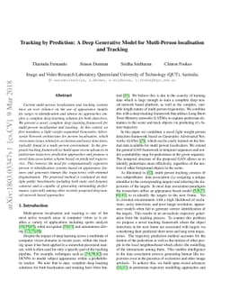 Tracking by Prediction: A Deep Generative Model for Mutli-Person
  localisation and Tracking