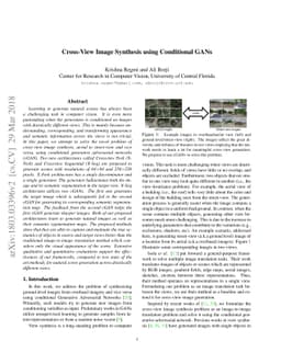 Cross-View Image Synthesis using Conditional GANs