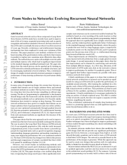 From Nodes to Networks: Evolving Recurrent Neural Networks