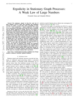 Ergodicity in Stationary Graph Processes: A Weak Law of Large Numbers