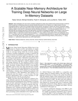 A Scalable Near-Memory Architecture for Training Deep Neural Networks on
  Large In-Memory Datasets