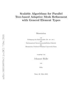 Scalable Algorithms for Parallel Tree-based Adaptive Mesh Refinement
  with General Element Types