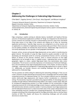 Addressing the Challenges in Federating Edge Resources