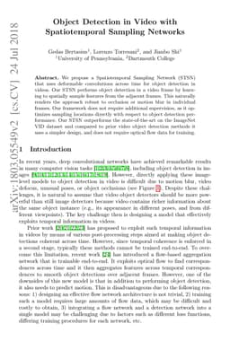 Object Detection in Video with Spatiotemporal Sampling Networks
